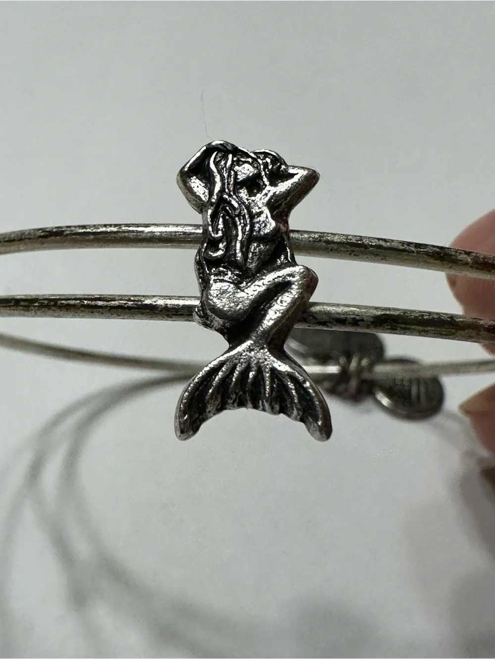 Alex and Ani Mermaid Silver Bangle Bracelet - Women Jewelry